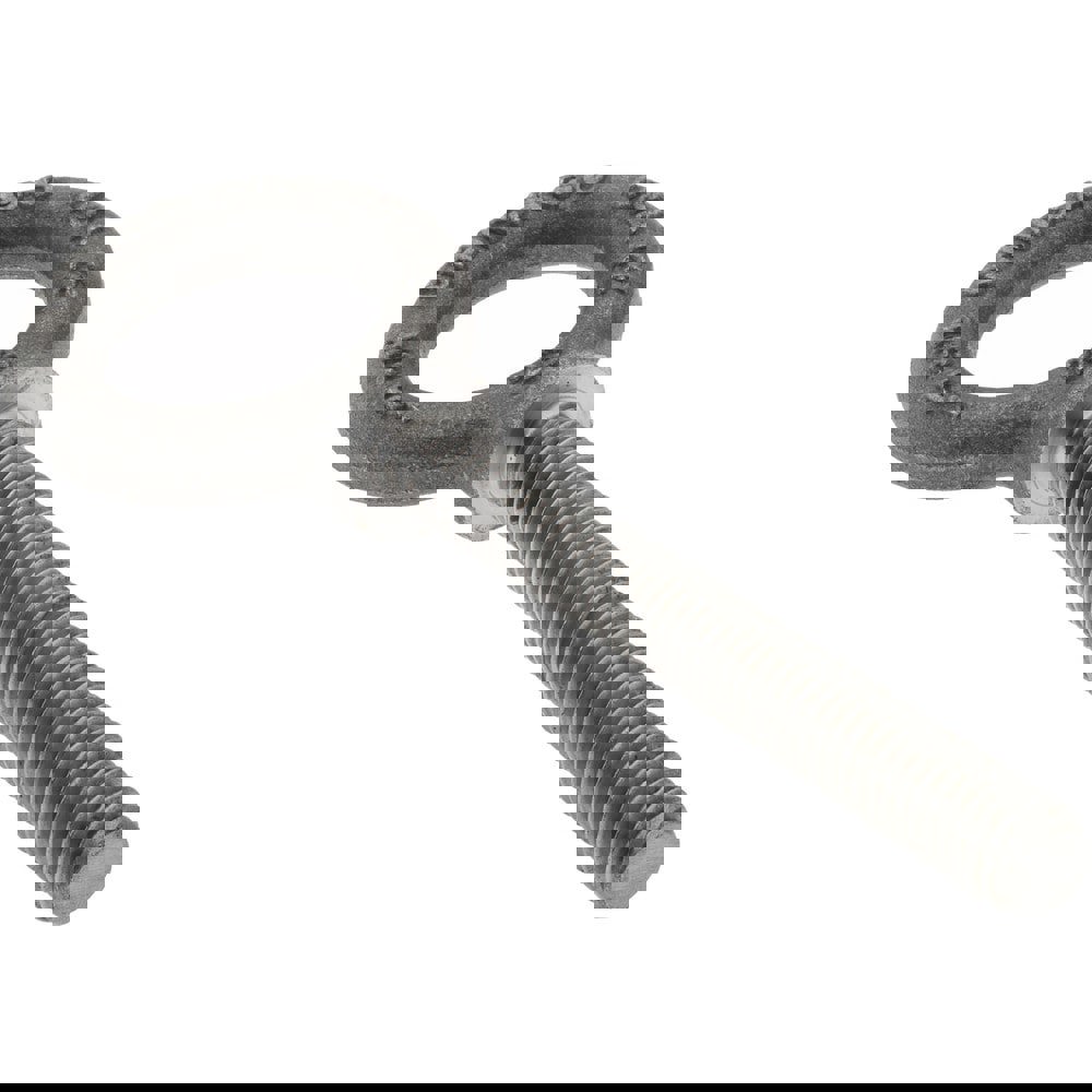 Fixed Lifting Eye Bolt: With Shoulder, 1,400 lb Capacity, 3/8-16 Thread, Grade C-1035 Forged Steel